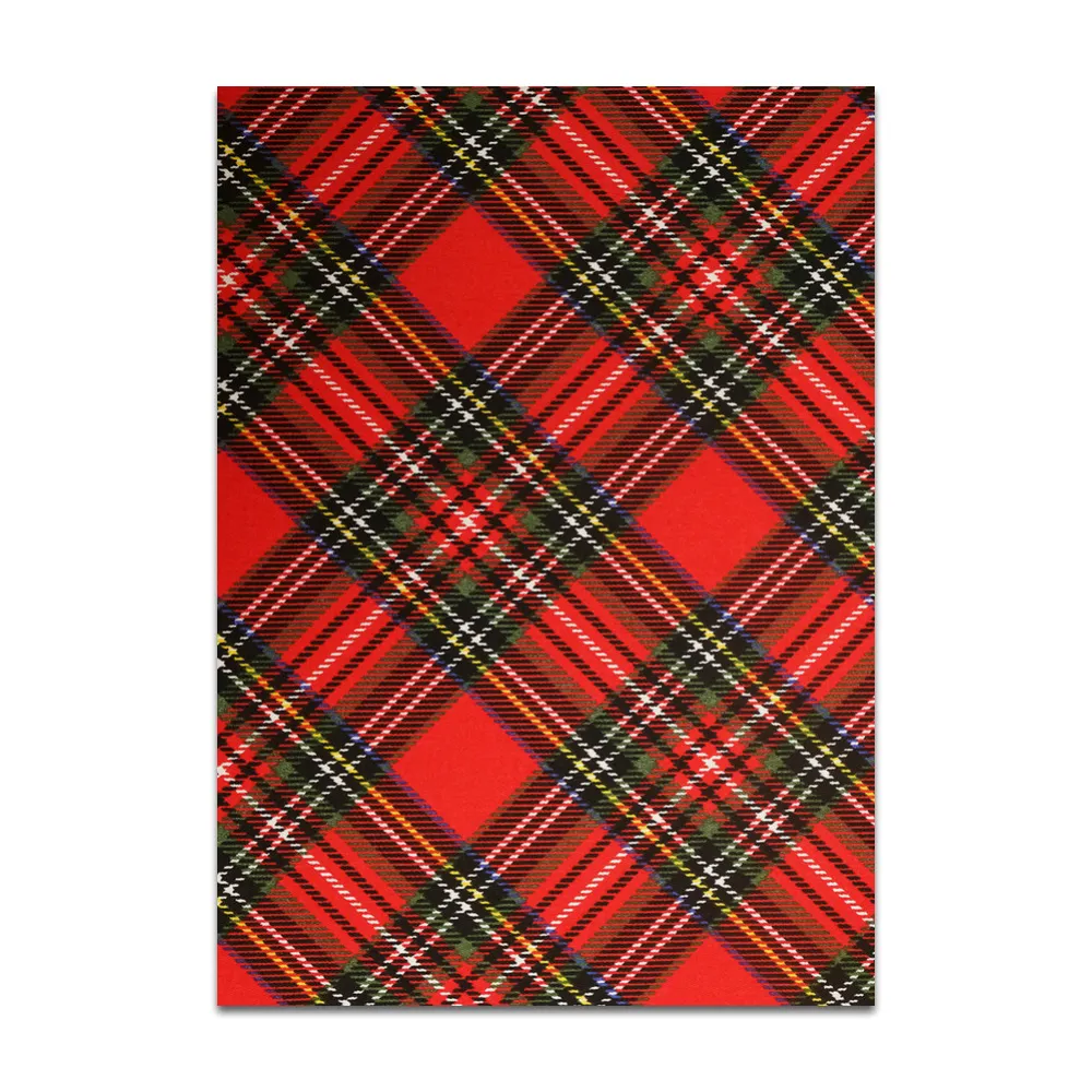 Back of the Holiday Plaid 5x7 holiday card